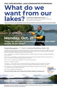 Image of poster for Regional Lake Communities Symposium at Western Connecticut State University