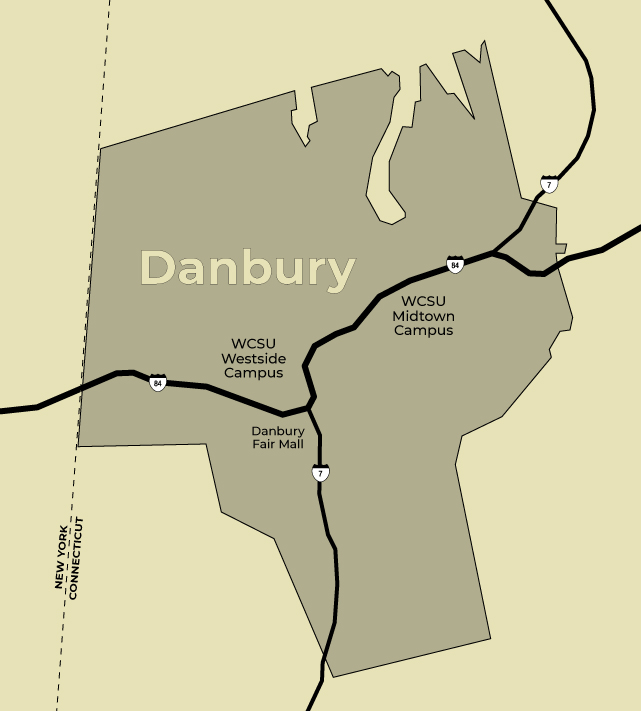 Danbury Western Connecticut State University Campus Map