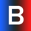 Beeline Reader icon featuring a 'B' in front of a blue and red backdrop