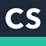 Camscanner icon featuring the letters 'c s' underlined by a floor of teal