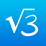 MyScript Calculator icon featuring a square root of three with a blue backdrop