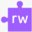 Read and Write icon featuring the letters r and w inside a purple puzzle piece.