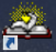 Open Book icon featuring a cartoony open book with the pages shining a golden light.