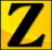 Zoom text icon featuring a capital z on a yellow backdrop