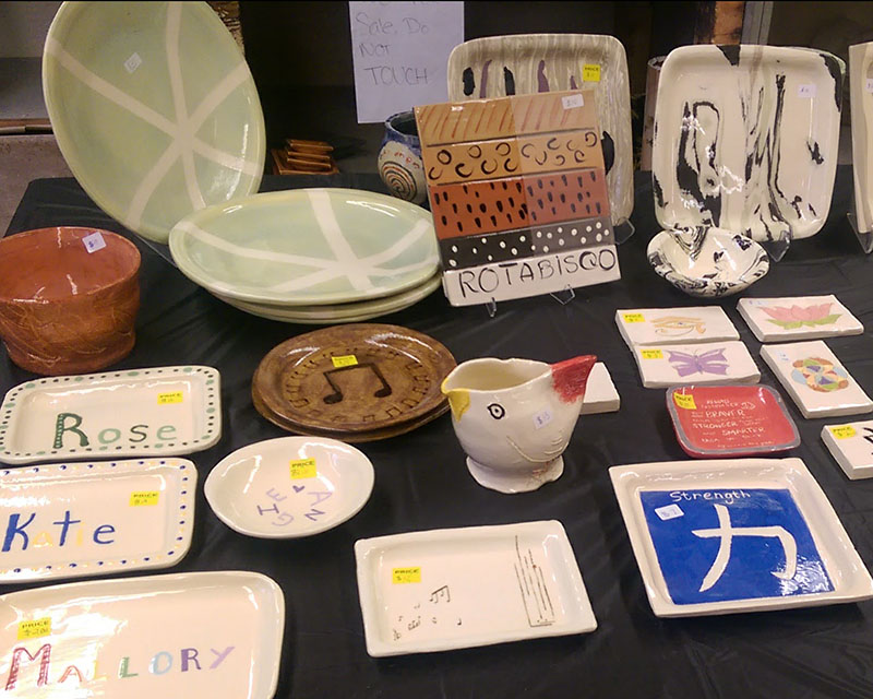 Student Ceramics Sale Department of Art