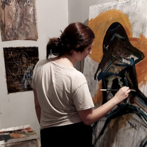Daisy Gesualdi in her studio