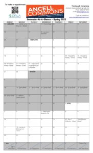 Ualbany Academic Calendar Spring 2022 Semester-At-A-Glance-Spring 2022 | Ancell School Of Business