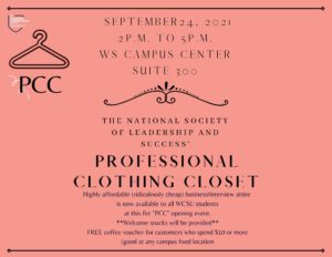 For Professional Clothing Closet flyer