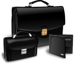 Photo of three briefcases.