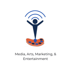 Media, Arts, Marketing, & Entertainment Mobile Button