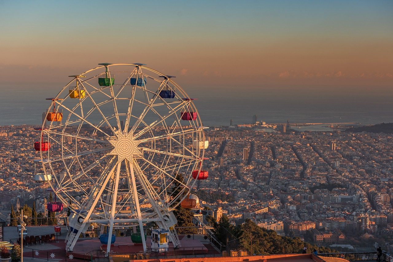 Ferris Wheel in Barcelona, Spain