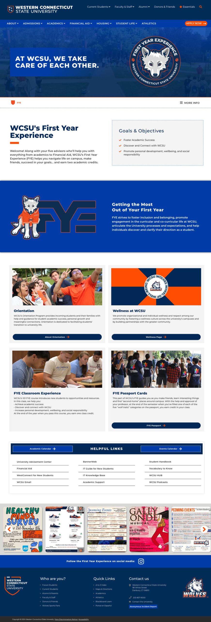 WCSU First Year Students