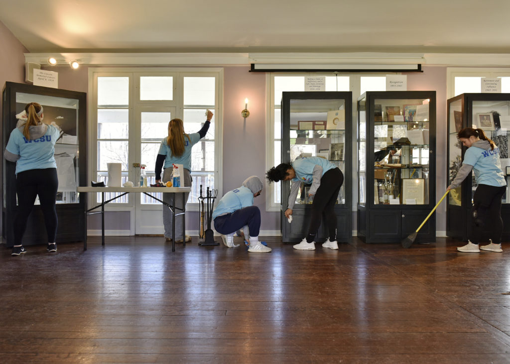 Working inside one of the museums