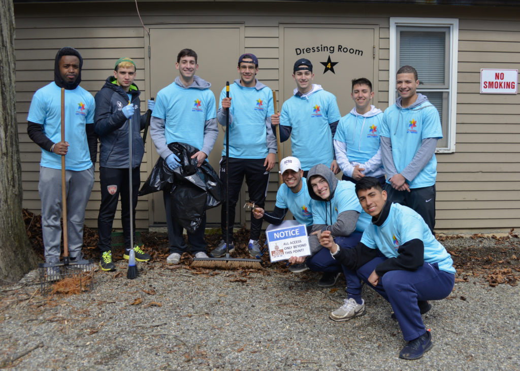 Cheerful crew at Western Day of Service