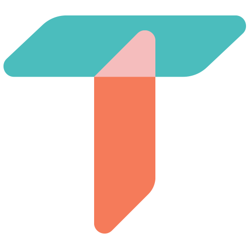 Talk Campus Logo - Visual representation of a "T"