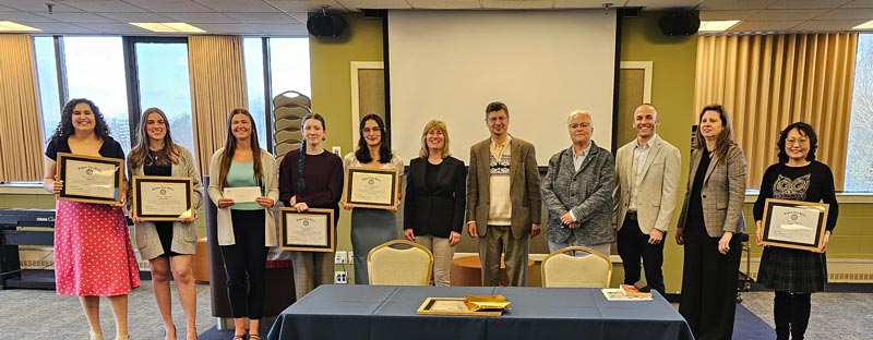 English Honor Society Inductees and the Recipients of Departmental Awards, 2024-2025