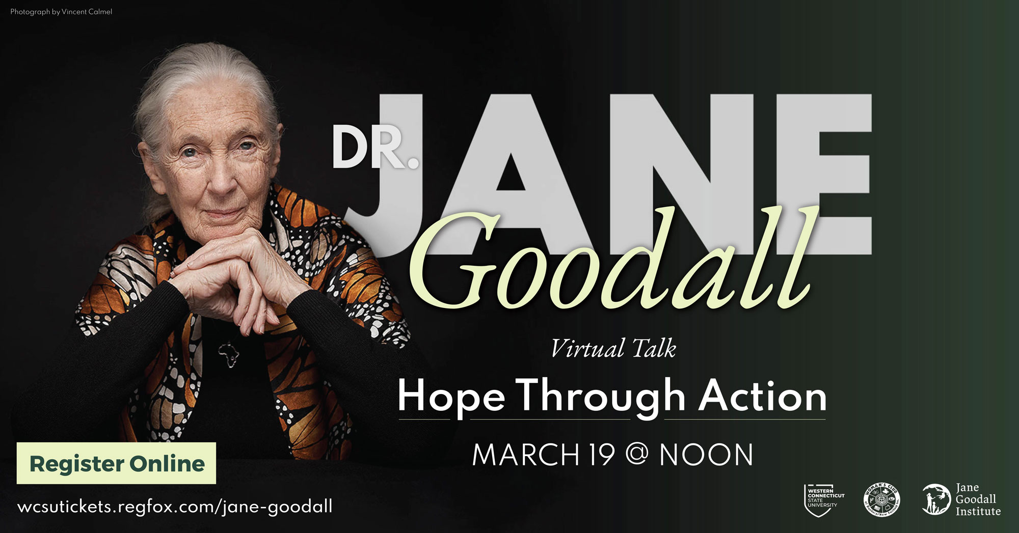 Jane Goodall event poster