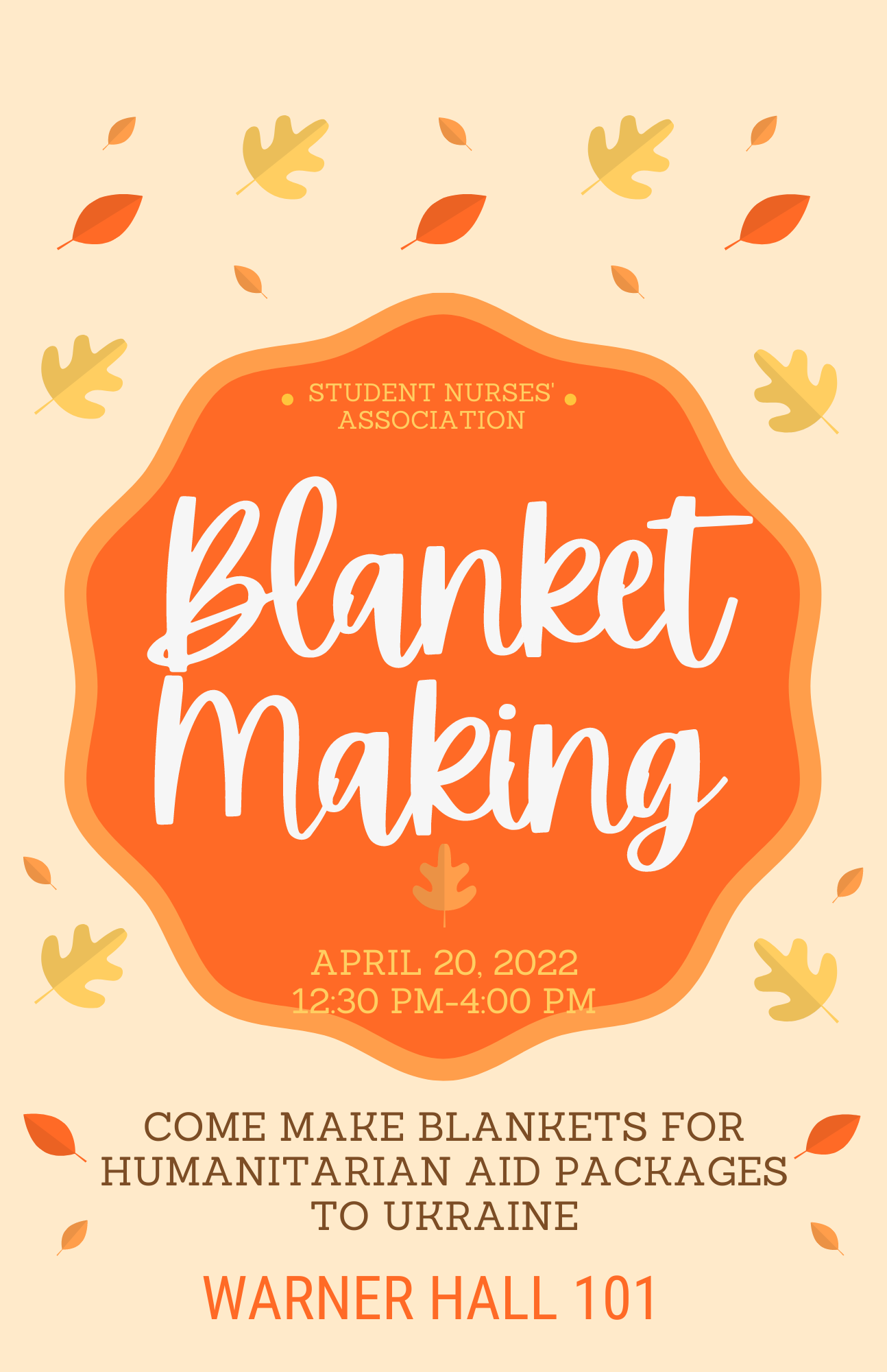 SNA Blanket Making Event