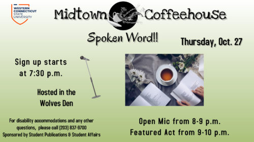 Coffeehouse The Spoken Word on 10/27