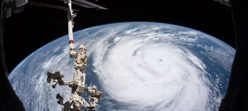 image of Hurricane Ida from space