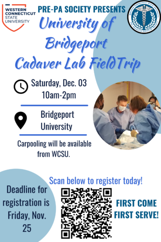 UB Cadaver Trip Deadline 11/25