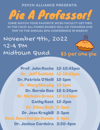 Pie a professor