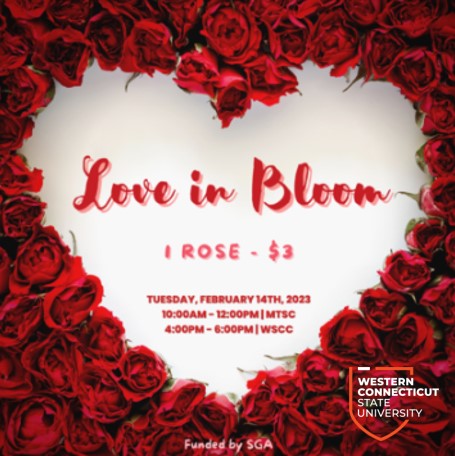 Love In Bloom white heart inside red roses