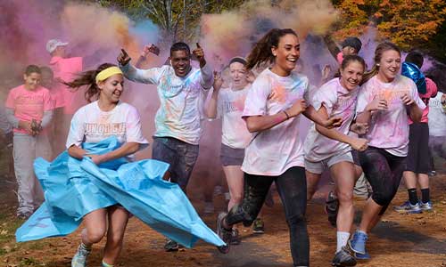 Run or Dye - Students running