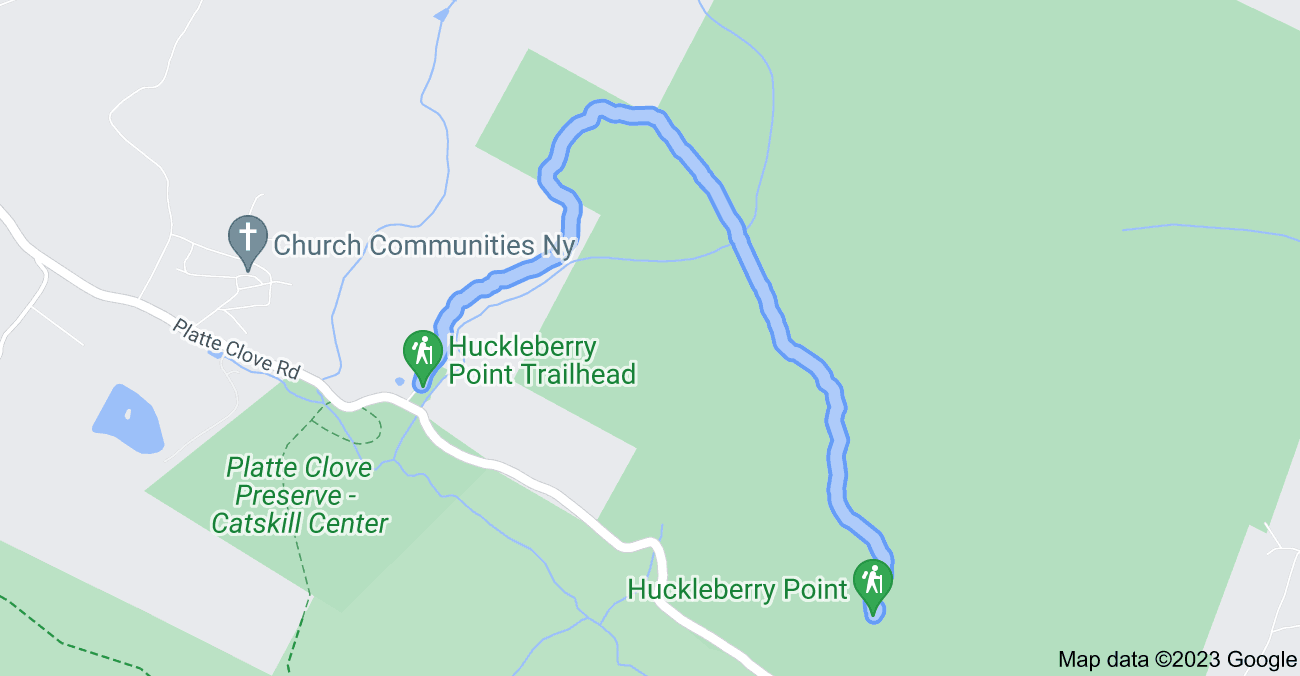 Huckleberry Point map