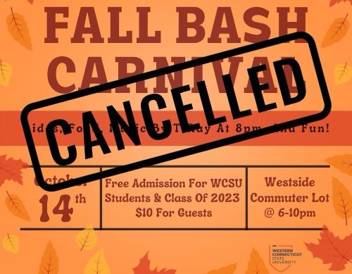 Fall Bash cancelled poster