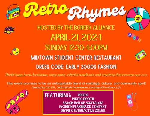 Retro Rhymes flyer