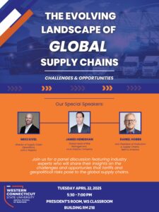 Evolving Global Supply Chains Panel flyer