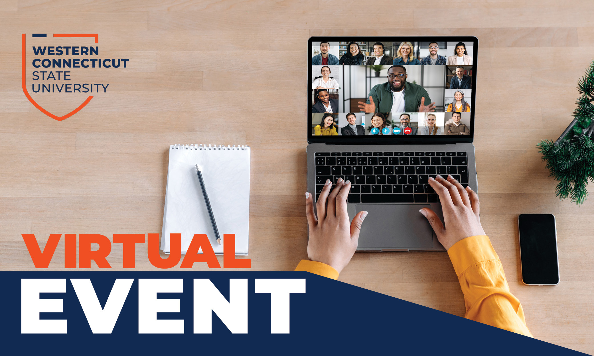 Virtual event graphic