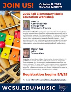 Fall 2025 Elementary Music Education Workshop