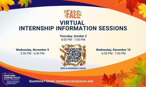 Copy of VIRTUAL Internship Info Sessions (WOW) (1) Virtual Internship Info Sessions flyer