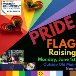 Pride Flag Raising graphic