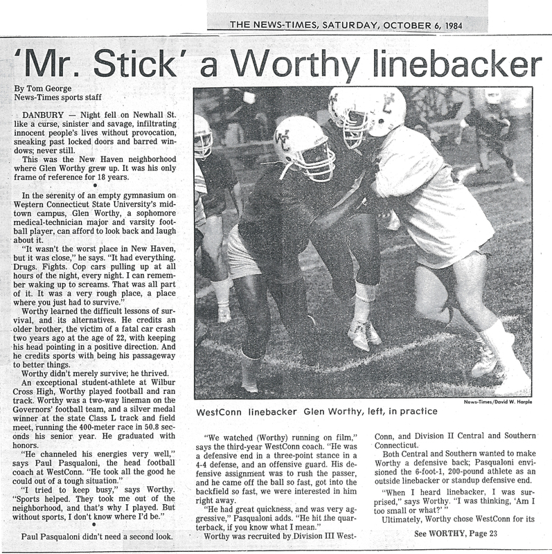 ‘Mr. Stick’ a Worthy linebacker