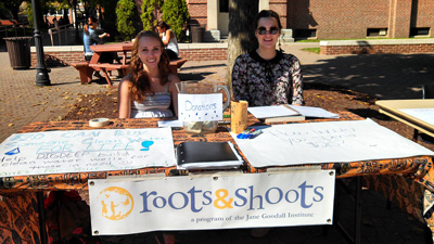 Roots & shoots club booth