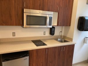 Fairfield Hall kitchenette near TV lounge