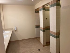 Fairfield Hall - wing section shower area