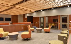 image of the Higgins Hall lobby