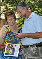 Parents read WCSU information booklet