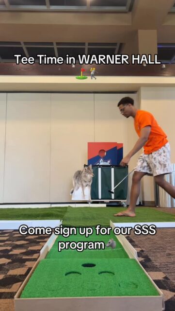 Its Masters week come on down to Warner Hall (the best place on campus) to enjoy a little golf, and learn about SSS! We’ll also be here on Saturday for Accepted Students Day!! 
#wcsu #pcaap #gowolves #mastersweek