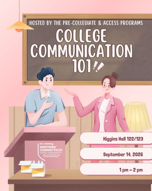 Get ready to level up your college communication skills! 🎓💬

Join us for our College Communication 101 workshop and learn tips to help you communicate confidently and effectively throughout your college journey.

📍 Higgins Hall 122/123
📅 September 14, 2026
⏰ 1:00 PM – 2:00 PM

We hope to see you there! 🐺💙🧡