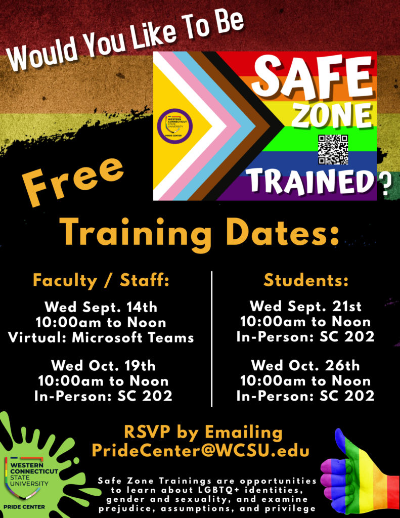 Safe Zone Training WCSU Pride Center
