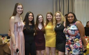 SLRB 2019 - Group of students in beautiful dresses lined up for a photo