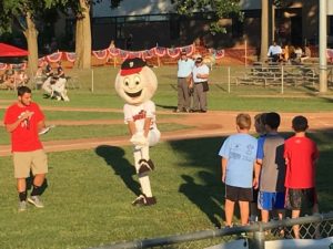 Mascot for Danbury Westerners with kids
