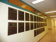 Wall of Leadership on the second floor of the Midtown Student Center