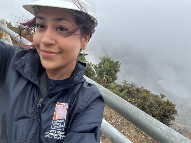 Kathwari Honors Student Andrea Mandujano expanded her knowledge in Costa Rica Kathwari Honors Student Andrea Mandujano expanded her knowledge in Costa Rica