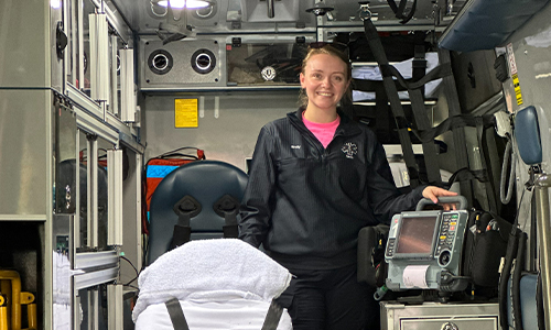 Busy EMT Emily Benson eyes BSN from WCSU